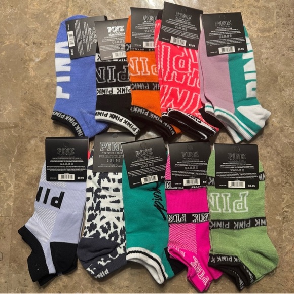 PINK Victoria's Secret Vibrant Sock Set - Picture 1 of 3